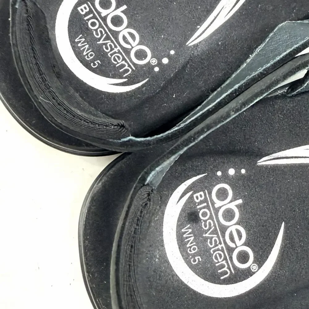 ABEO Brynn Black Strappy Comfort Arch Support Sandal BW052 Womens Size 9.5